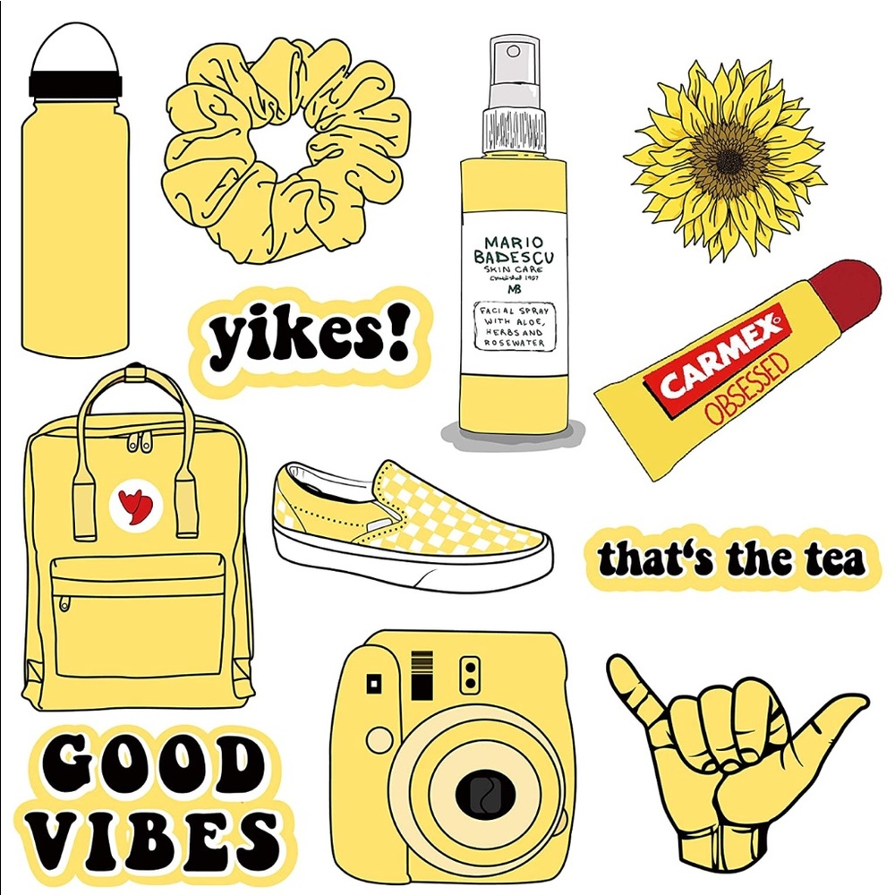 VSCO Vinyl Stickers Aesthetic,Trendy